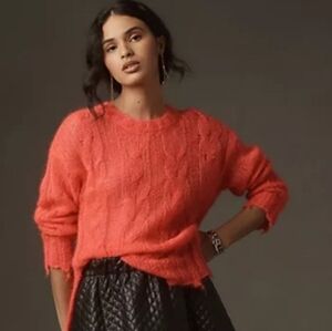 Anthropologie Posey Stitchy Distressed Sweater